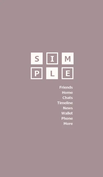 [LINE着せ替え] SIMPLE BOX =smokey=の画像1