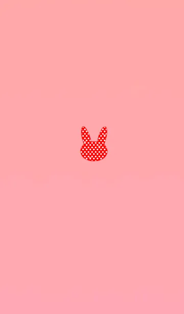 [LINE着せ替え] Dot red rabbitの画像1