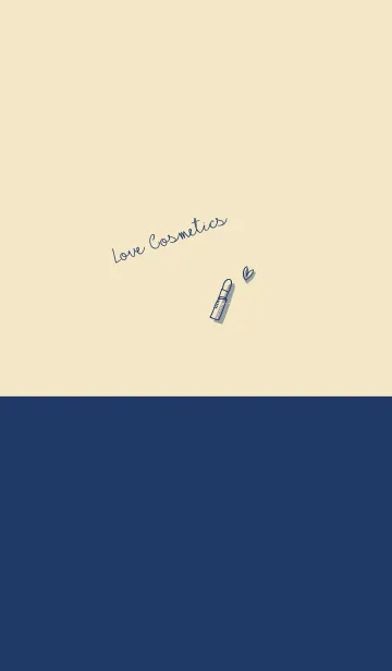 [LINE着せ替え] Love Cosmetics navy beigeの画像1