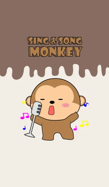 [LINE着せ替え] Sing & Song Monkey Theme (jp)の画像1