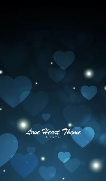 [LINE着せ替え] Love Heart Theme -CALM BLUE-の画像1