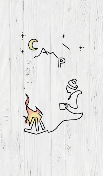 [LINE着せ替え] 1 line* Campの画像1