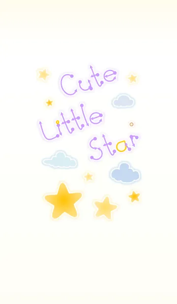 [LINE着せ替え] Cute Little Star 2！ (Beige Ver.2)の画像1