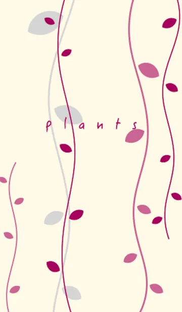 [LINE着せ替え] plants (wine red)の画像1