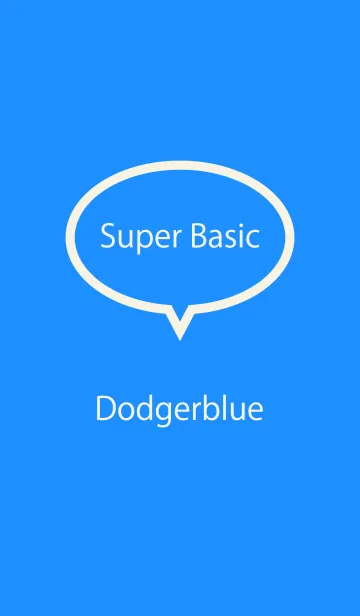 [LINE着せ替え] Super Basic Dodgerblueの画像1