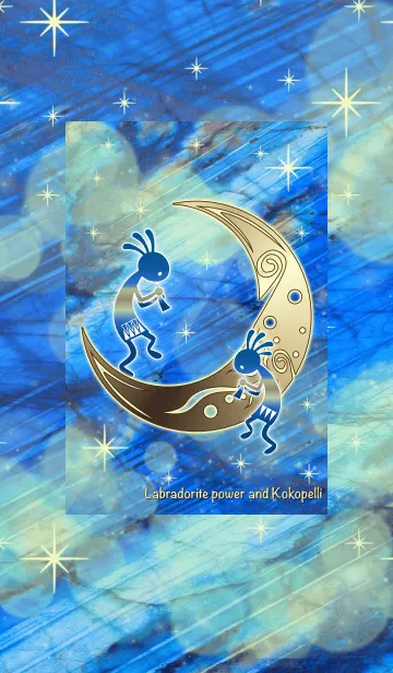 [LINE着せ替え] ラブラドライト・パワーとココペリの画像1