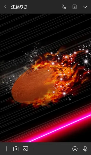 [LINE着せ替え] ラグビー 〜Rugby Fire〜の画像3