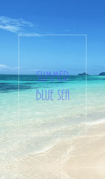 [LINE着せ替え] SUMMER BLUE SEA ALOHA 11.の画像1