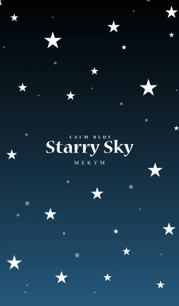 [LINE着せ替え] - Starry Sky Calm Blue -の画像1