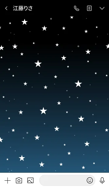 [LINE着せ替え] - Starry Sky Calm Blue -の画像3