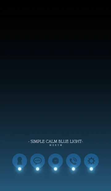 [LINE着せ替え] - SIMPLE CALM BLUE LIGHT -の画像1