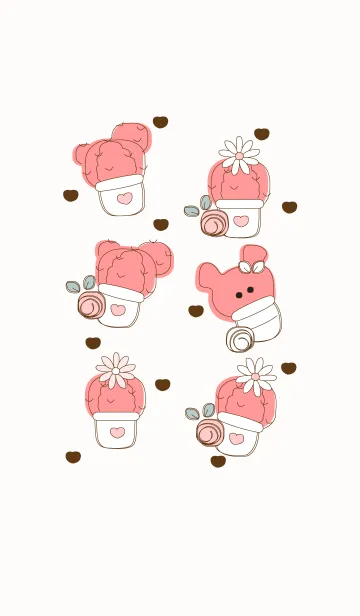 [LINE着せ替え] Lovely cactus 48 :)の画像1