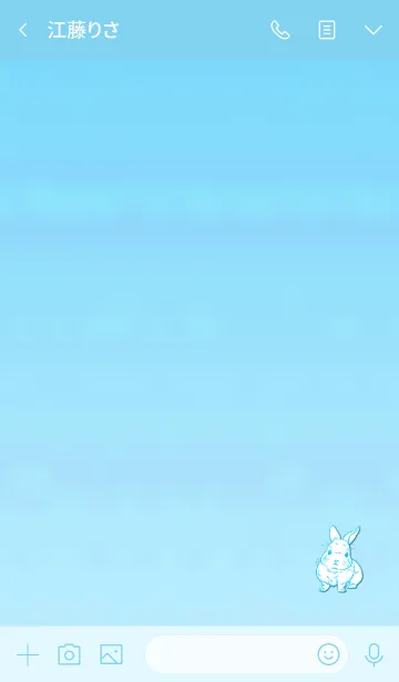 [LINE着せ替え] Simple and realistic rabbit 6の画像3