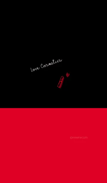 [LINE着せ替え] Love Cosmetics red blackの画像1