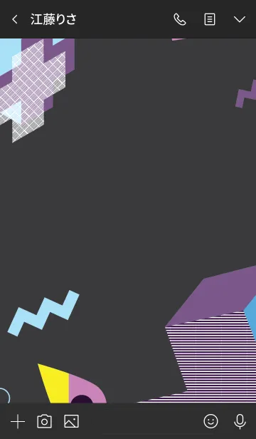 [LINE着せ替え] Geometric Ship Grayの画像3