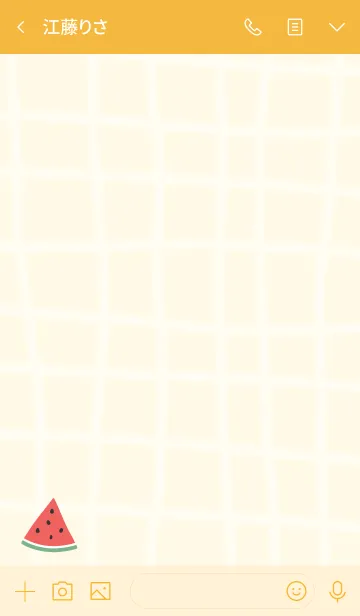 [LINE着せ替え] スイカ イエロー3の画像3