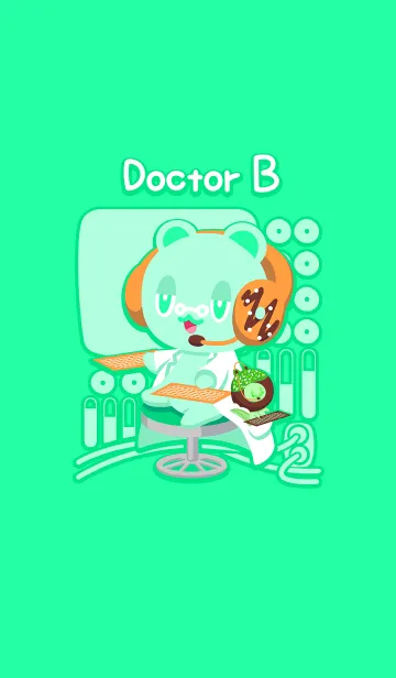 [LINE着せ替え] 【惑星ドーナツ】B博士【4】の画像1