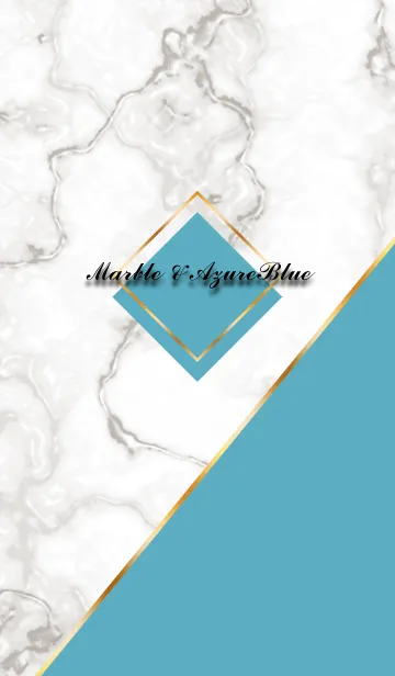 [LINE着せ替え] marble & azure blueの画像1