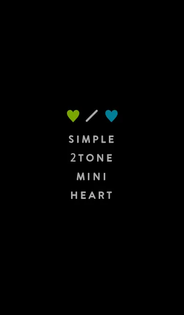 [LINE着せ替え] シンプル 2トーン ミニ ハート 16の画像1