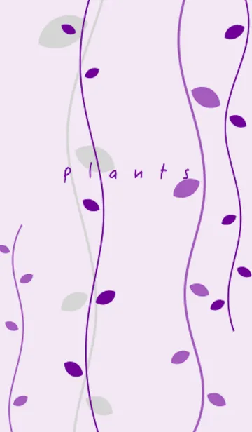[LINE着せ替え] plants (purple)の画像1