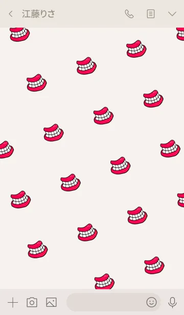 [LINE着せ替え] キレイな歯茎の画像3