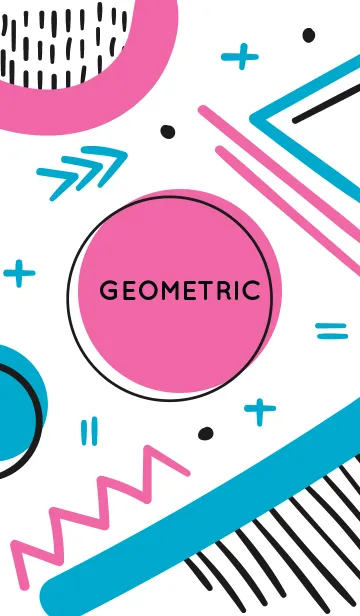 [LINE着せ替え] Geometric White 2の画像1