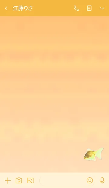 [LINE着せ替え] Lucky Goldfish Simple 12の画像3