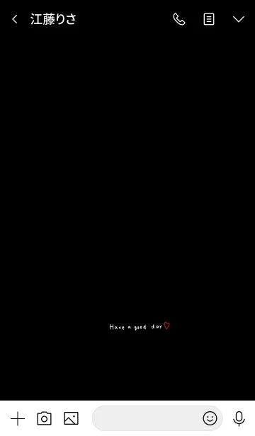 [LINE着せ替え] 良い一日を！ブラック。の画像3