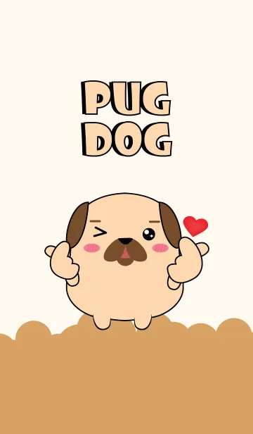 [LINE着せ替え] Emotion Love You Pug Dog (jp)の画像1