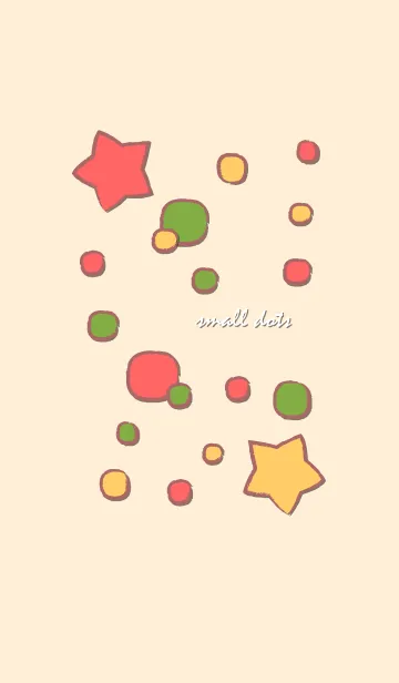 [LINE着せ替え] Small colorful dots 31の画像1