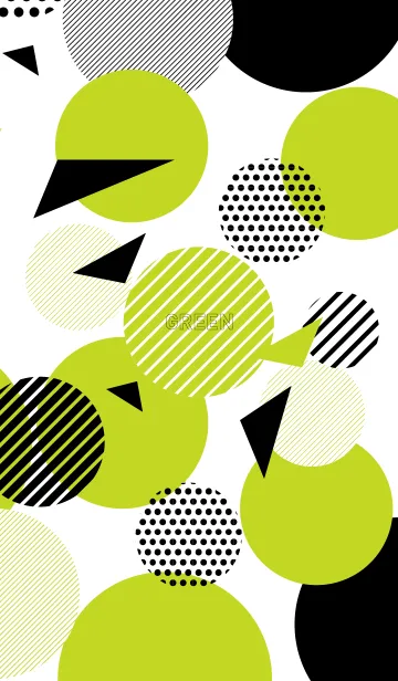 [LINE着せ替え] ドットパターン／ライトグリーンの画像1