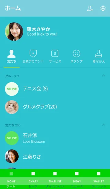 [LINE着せ替え] ザ シンプルカラー 015の画像2