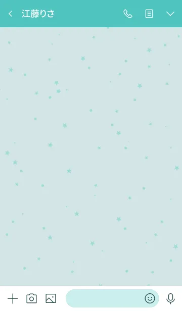 [LINE着せ替え] simple stardust**turquoiseの画像3