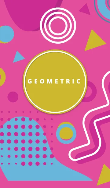 [LINE着せ替え] Geometric Cranberryの画像1