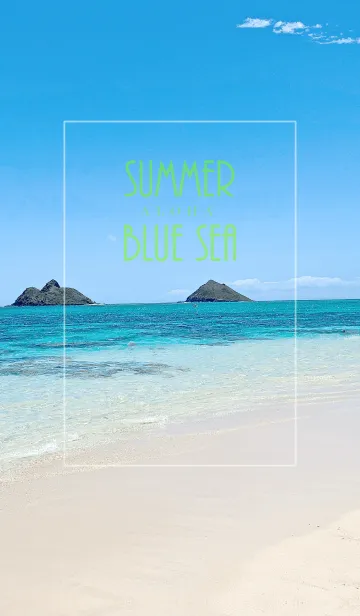 [LINE着せ替え] SUMMER BLUE SEA ALOHA 15.の画像1