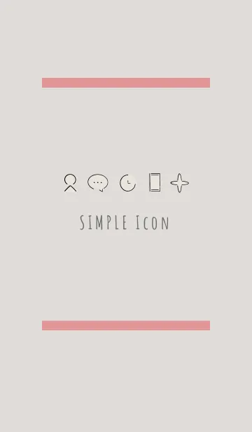 [LINE着せ替え] 赤 : シンプル着せ替えの画像1