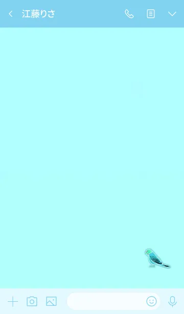 [LINE着せ替え] Simple lucky parakeet 3の画像3