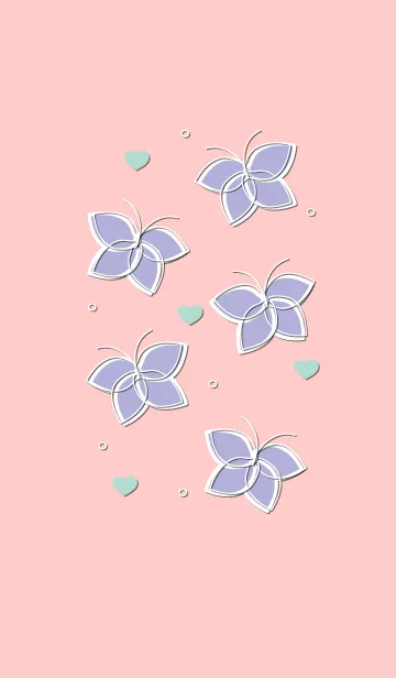 [LINE着せ替え] Cute butterflies 59 :)の画像1