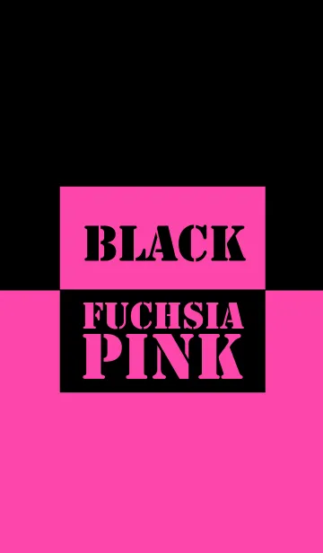 [LINE着せ替え] Fuscia Pink & Black Vr.2 (jp)の画像1