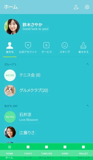 [LINE着せ替え] ザ シンプルカラー 016の画像2