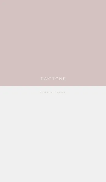 [LINE着せ替え] TWO TONE / Pink Gray x Light Grayの画像1