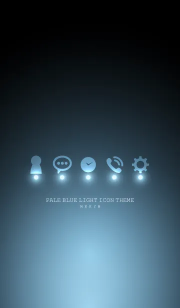 [LINE着せ替え] PALE BLUE LIGHT ICON THEMEの画像1