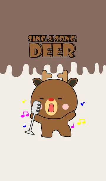 [LINE着せ替え] Sing & Song Deer Theme (jp)の画像1