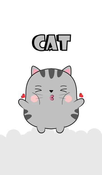 Emotion Love You Gray Cat (jp)の着せ替えメイン画像