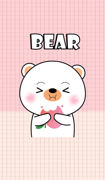 [LINE着せ替え] Minamal White Bear 2 (jp)の画像1