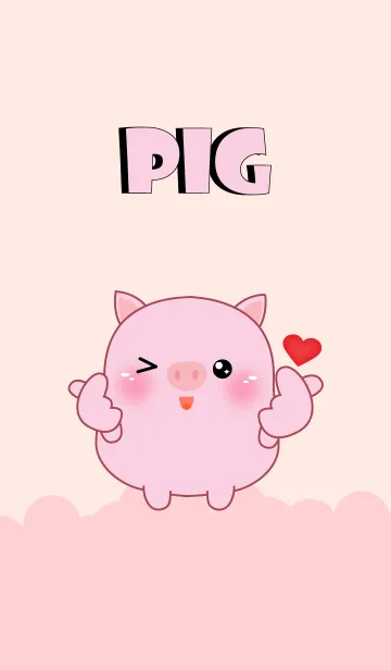 [LINE着せ替え] Emotion Love You Cute Pig (jp)の画像1