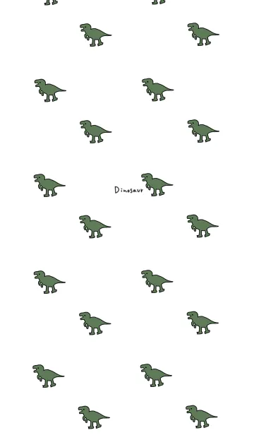 [LINE着せ替え] 恐竜だらけ×ホワイト。の画像1