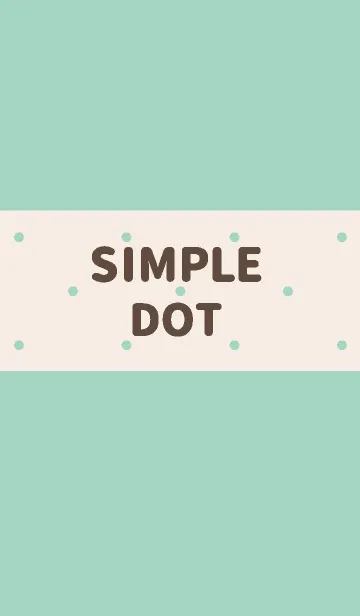 [LINE着せ替え] SIMPLE DOT【MINT】の画像1