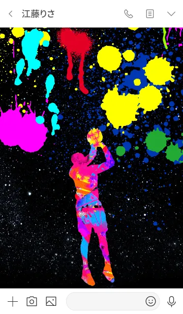 [LINE着せ替え] バスケットボール グラフィティ2の画像3