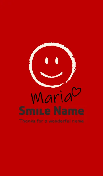 [LINE着せ替え] Smile Name まりあの画像1